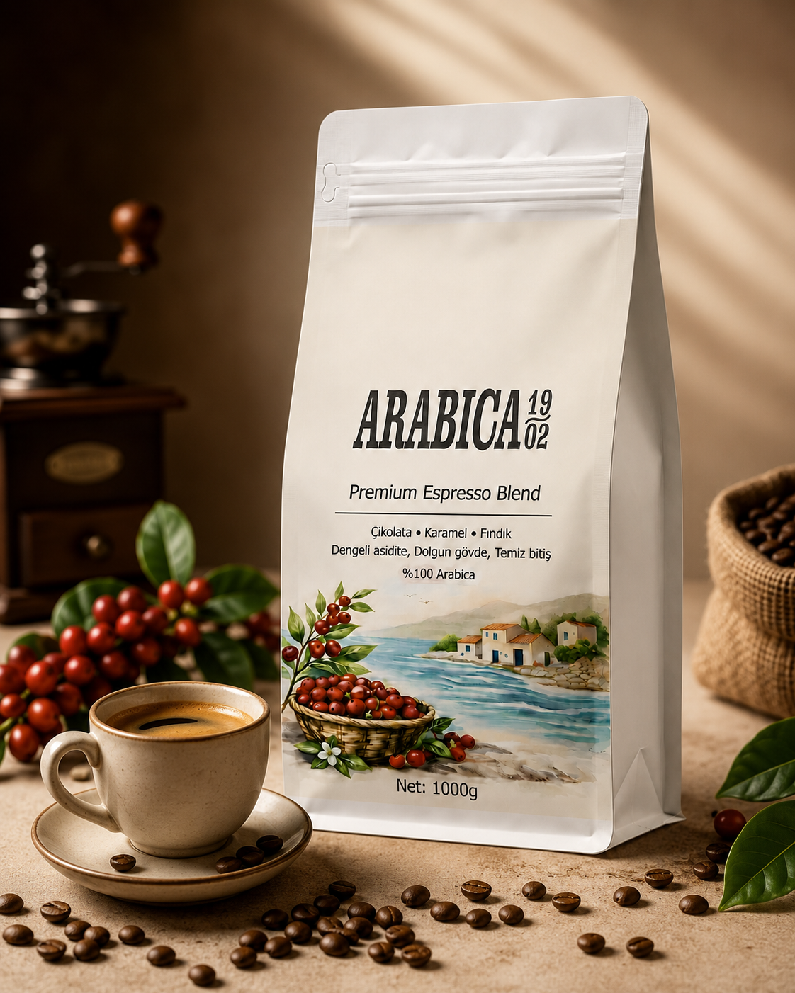 Premium Espresso Blend %100 Arabica 1000gr